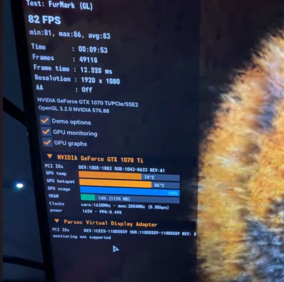 ASUS Cerberus GeForce GTX 1070 Ti 8gb