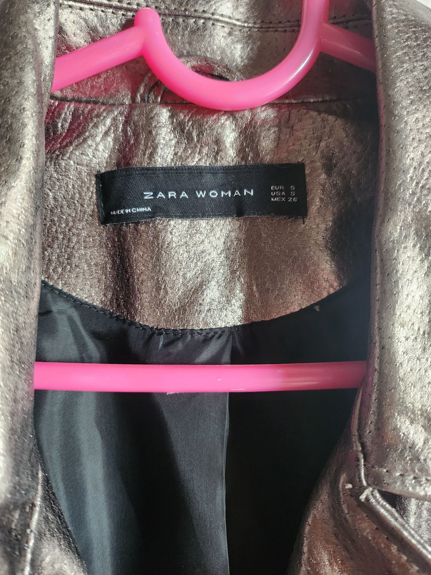 Zara Зара яке естествена кожа S