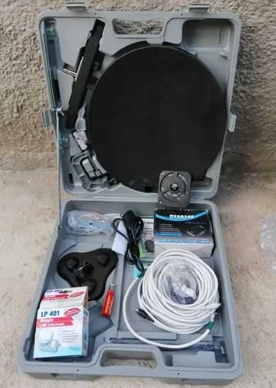 antena satelit portabila completa functioneaza la 12v