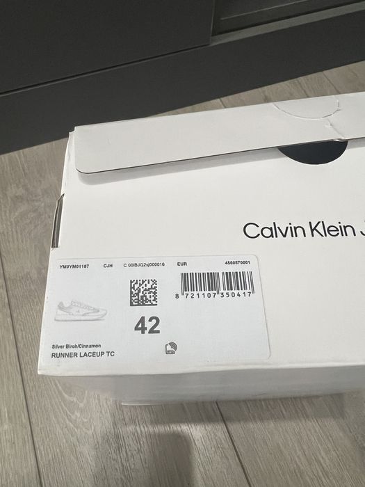 Кожени маратонки Calvin Klein
