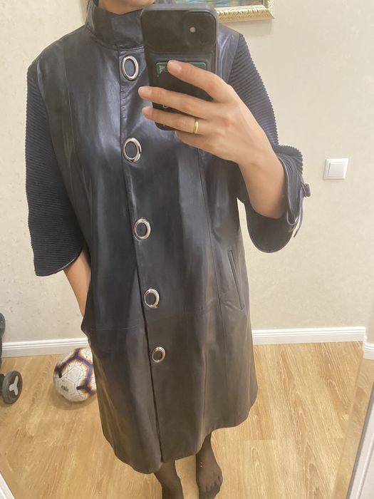 Продам кожанный плащ