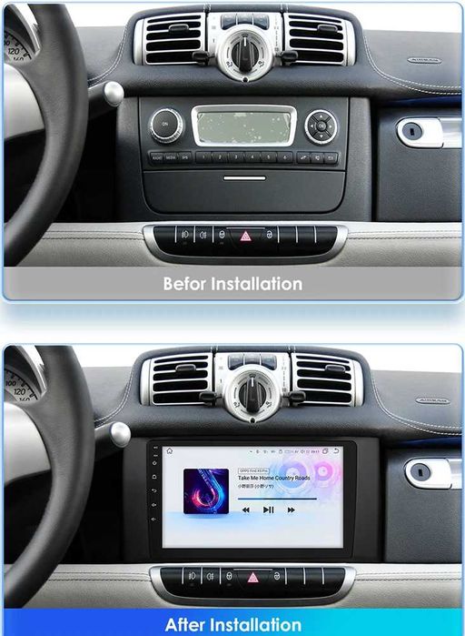 Smart Fortwo 2011 - 2015 Мултимедия Навигация Android