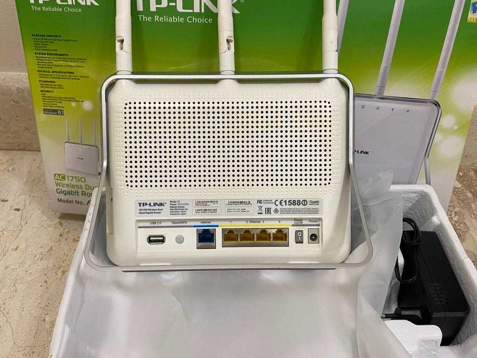 TP-Link, Archer, AC1750, C8, DB, 1.75Gbps, 2xUSB 2.0, безжичен рутер