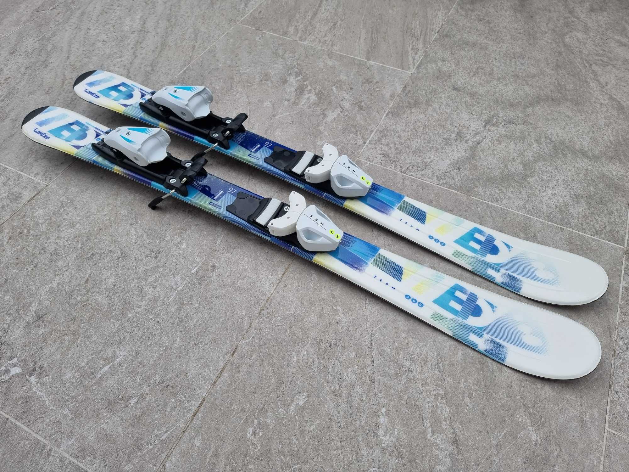 Ski-uri cu legaturi, clapari ajustabili, bete, set complet Wedze copii