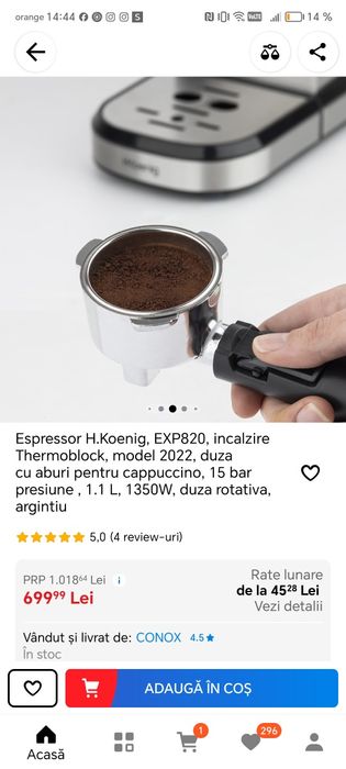 Expresor cafea H. Koening