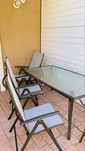 Mobilier de gradina- masa sticla + 4 scaune