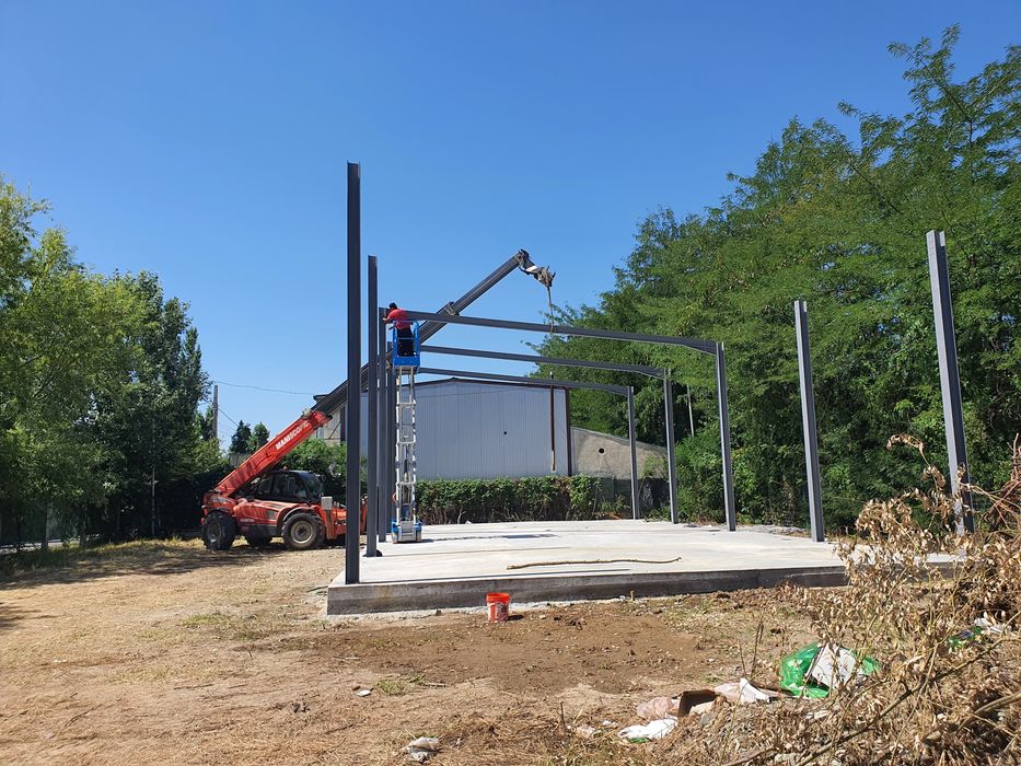 Hale metalice hala pe structura demontabila livrare fundatie montaj