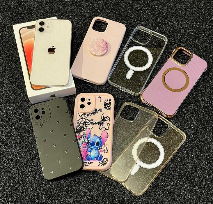 Iphone 12 White 64GB Impecabil 10/10 Pachet Complet - 7 Huse Incluse