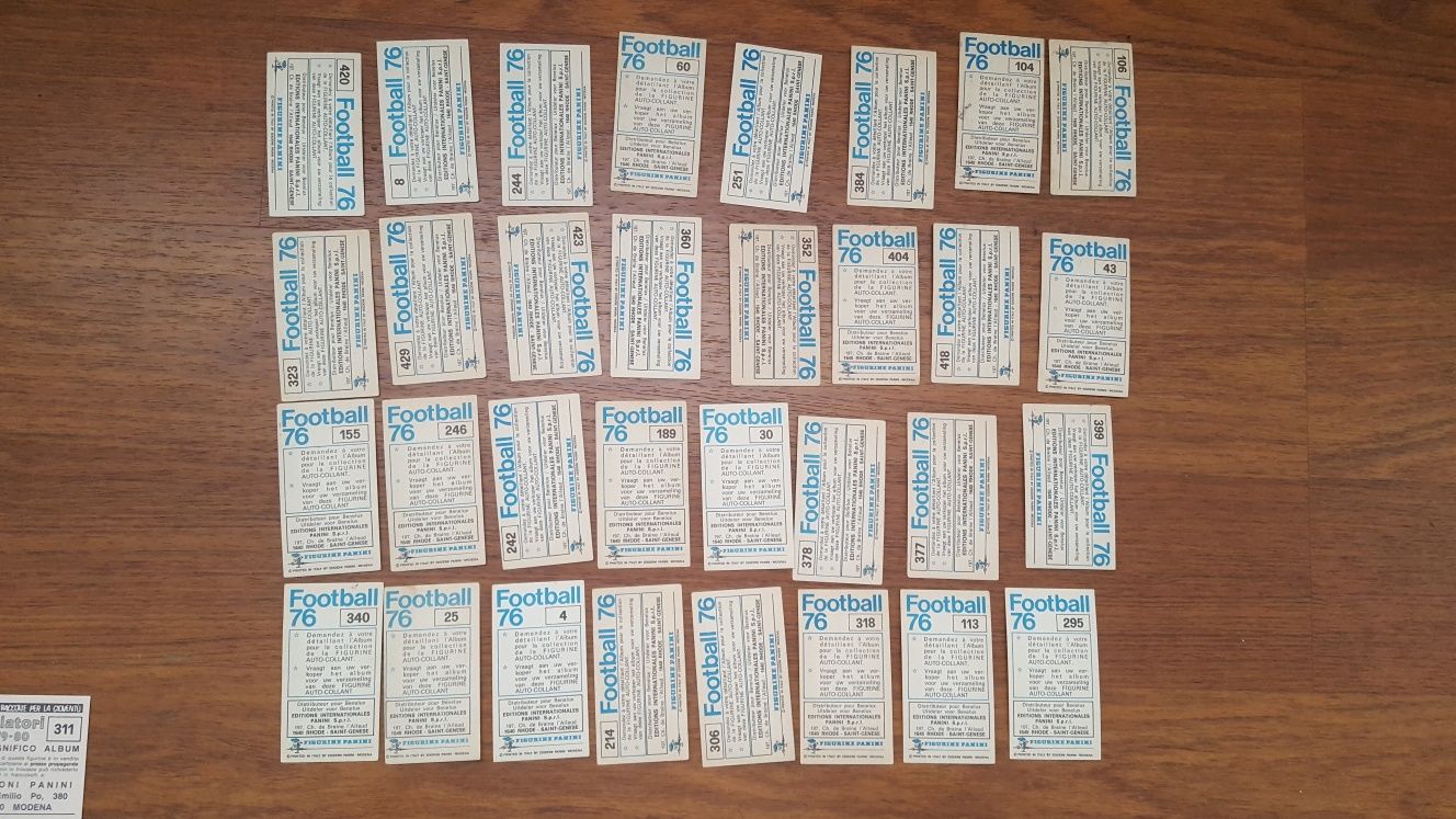 Stickere Panini vechi '75 > '83