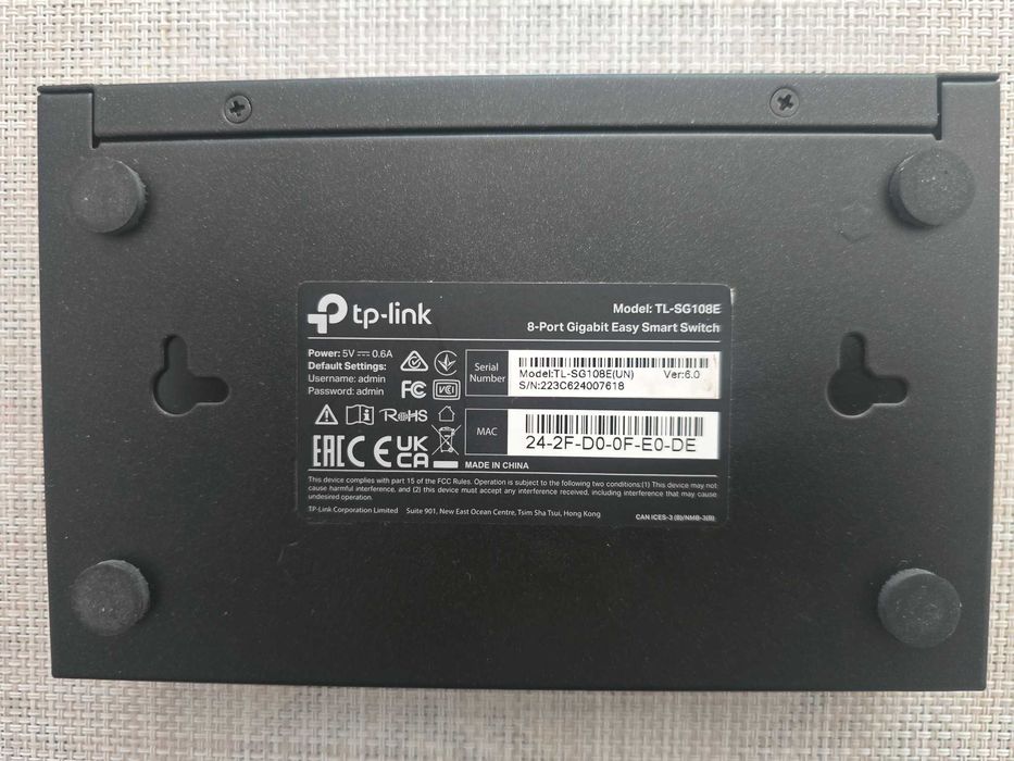 TP-Link TL-SG108E 8-Port Gigabit Switch