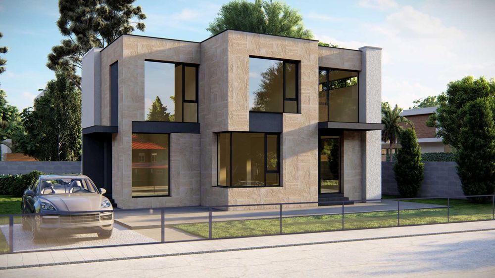 Двуетажна къща с 3 спални над Еко Евксиноград