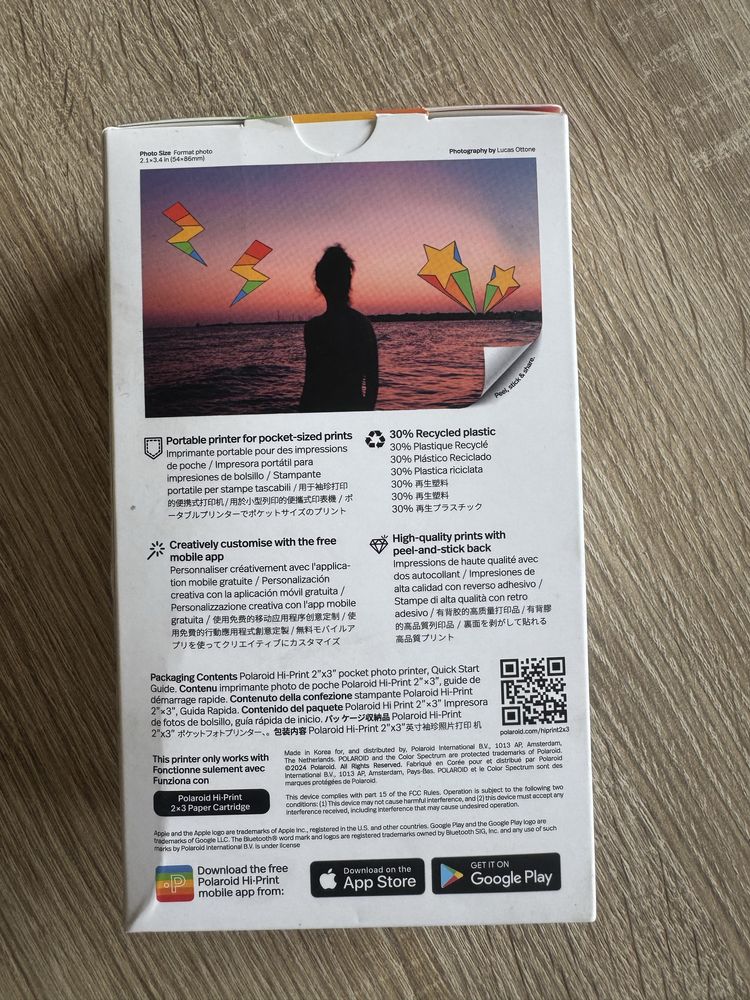 Неразопакован джобен принтер Polaroid