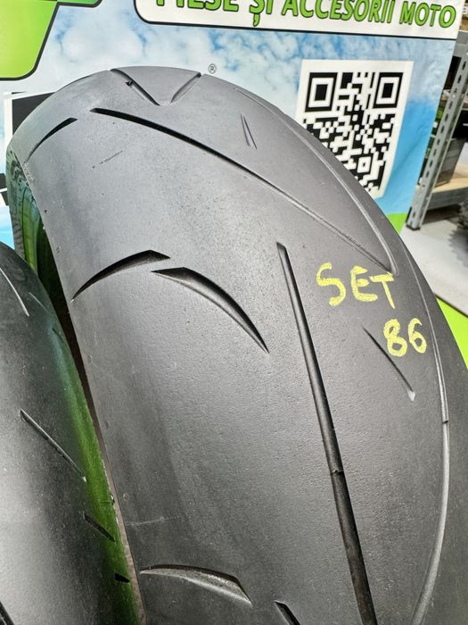 Set Anvelope Moto 120 70 17 si 190 55 17 Continental attack 2024 Set86