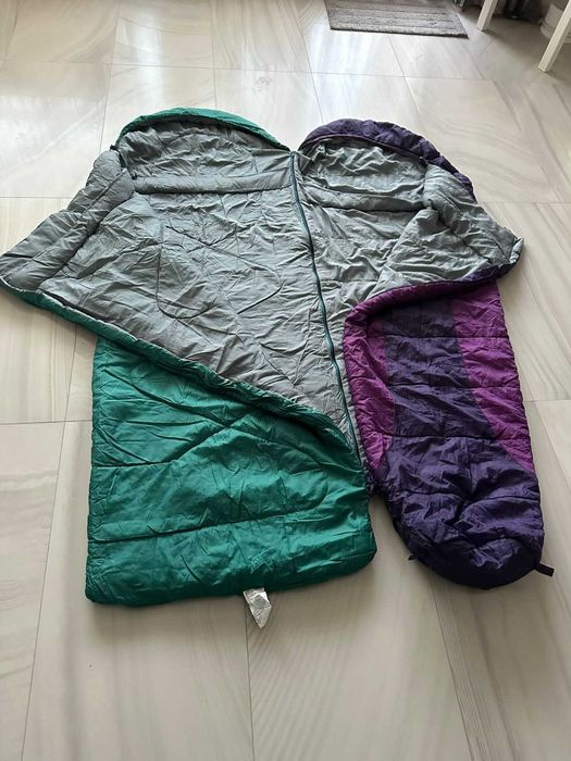 Спален чувал, подложка и възглавница за къмпинг 3/4 сезона