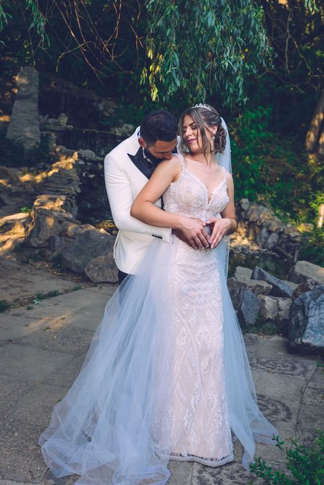 Rochie de mireasa cu trena detasabila