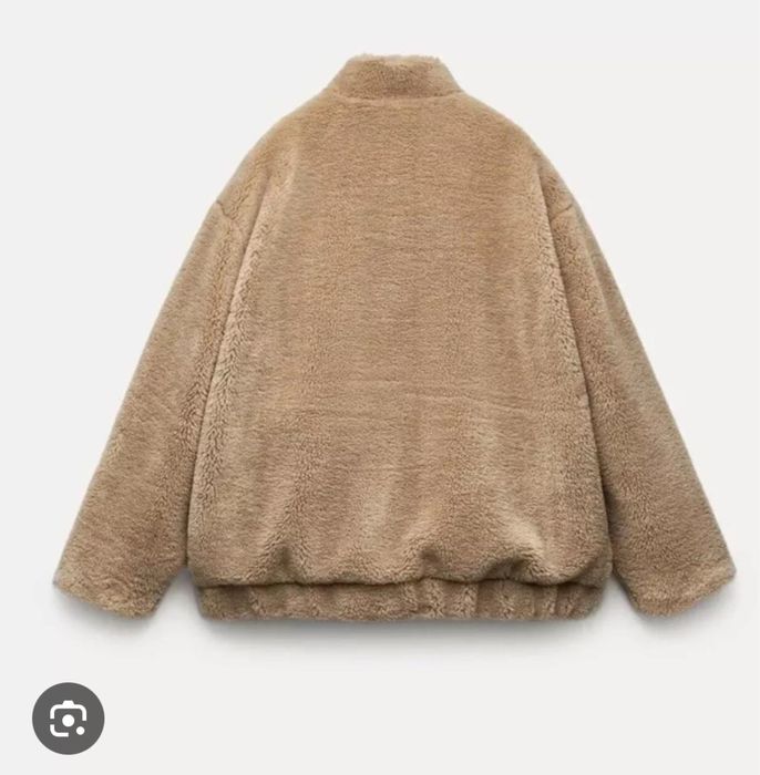 Zara teddy bomber jacket яке овърсайз
