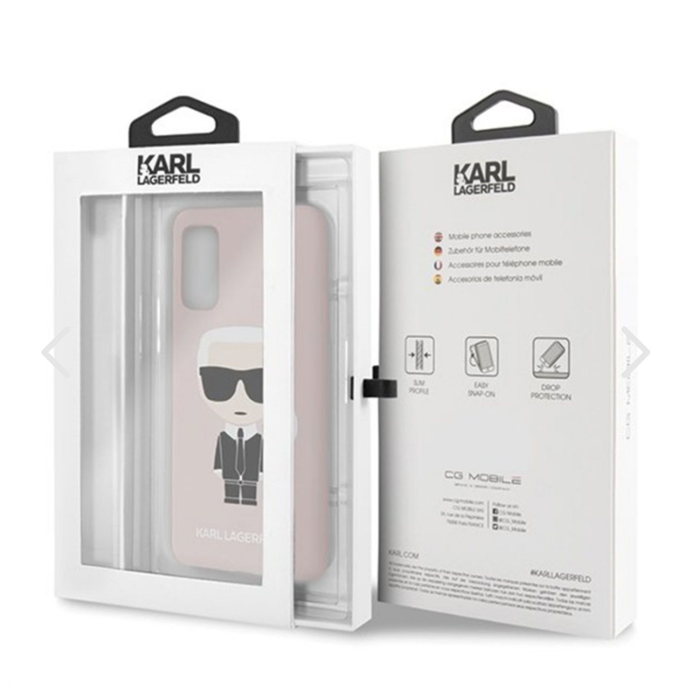 Husa de protectie roz Karl Lagerfeld Karl soft touch pentru Samsung Ga