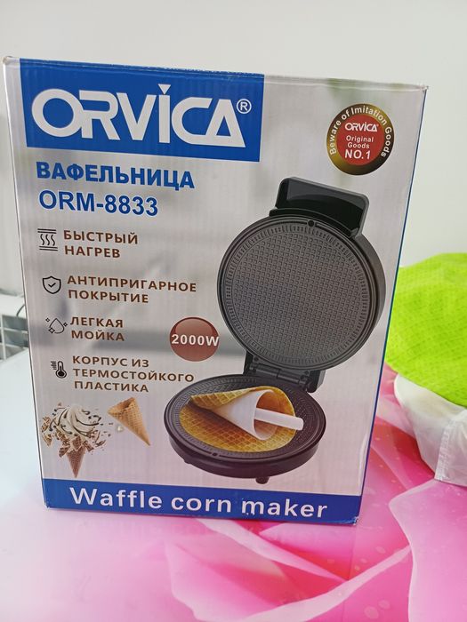 Вафельница новая