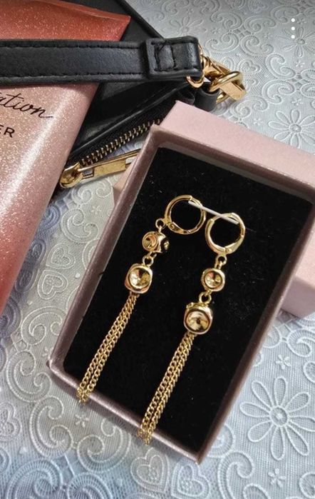 Cercei placati cu aur 14 karate