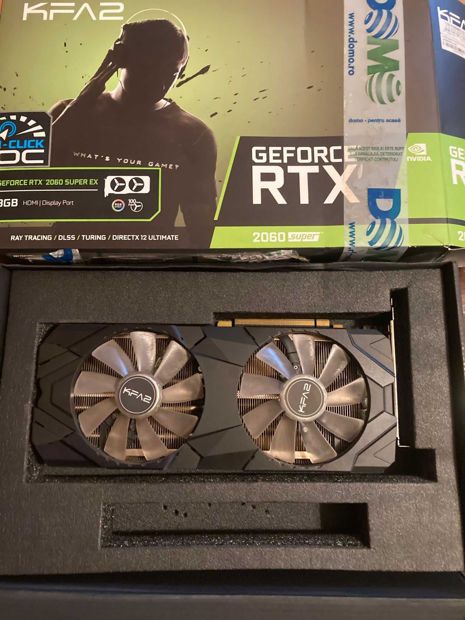 RTX 2060 SUPER EX 1-Click OC 8GB KFA2 256 biti