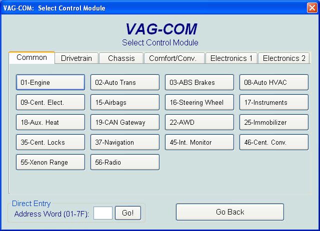Автодиагностика с Vag Com