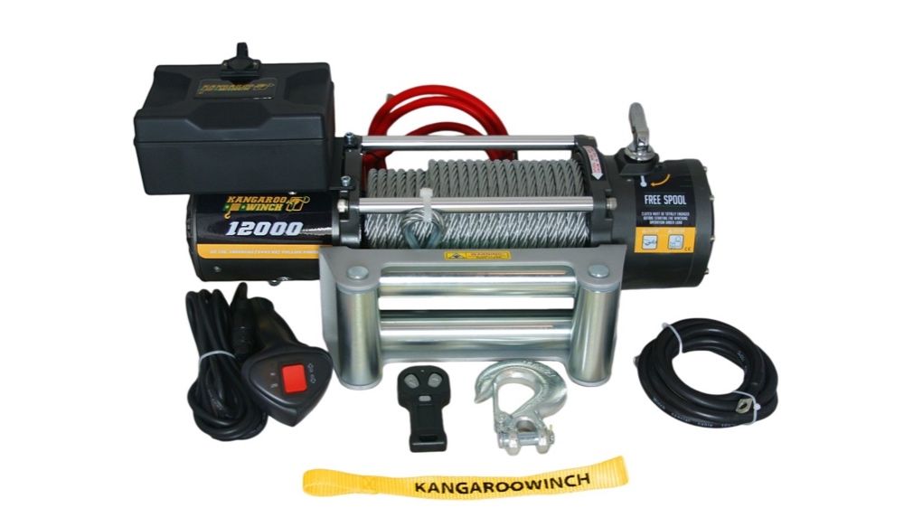 Troliu electric K 12000 Kangaroo PowerWinch 5443kg Platforma Off Road