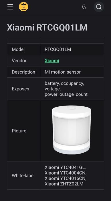 Senzor mișcare și prezența Xiaomi - zigbee