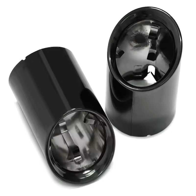 Set Tipsuri Ornamente Toba Evacuare BMW G20 G21 320 330, Negru Lucios