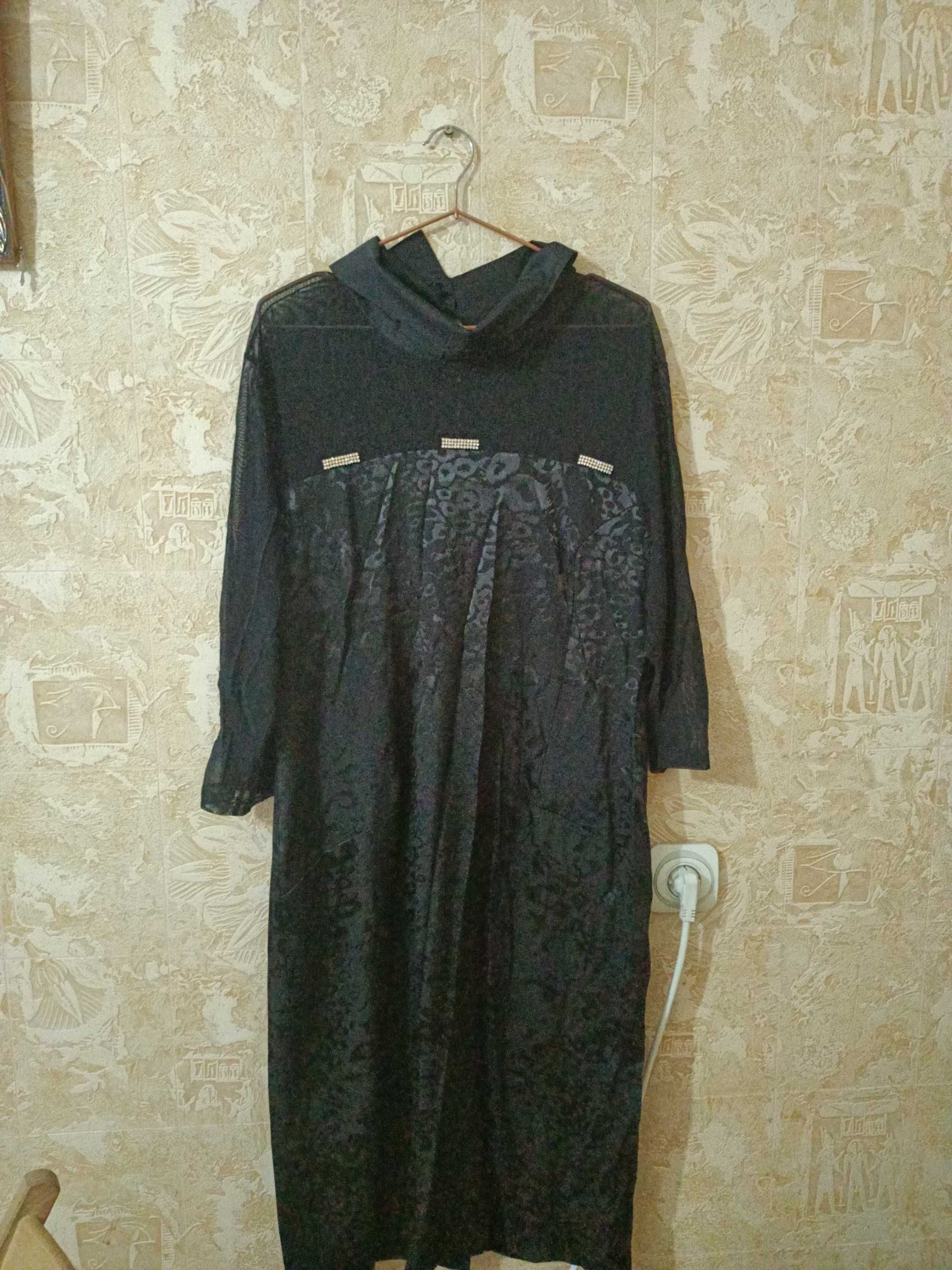 Продам новое черное,  турецкое платье 52 размера