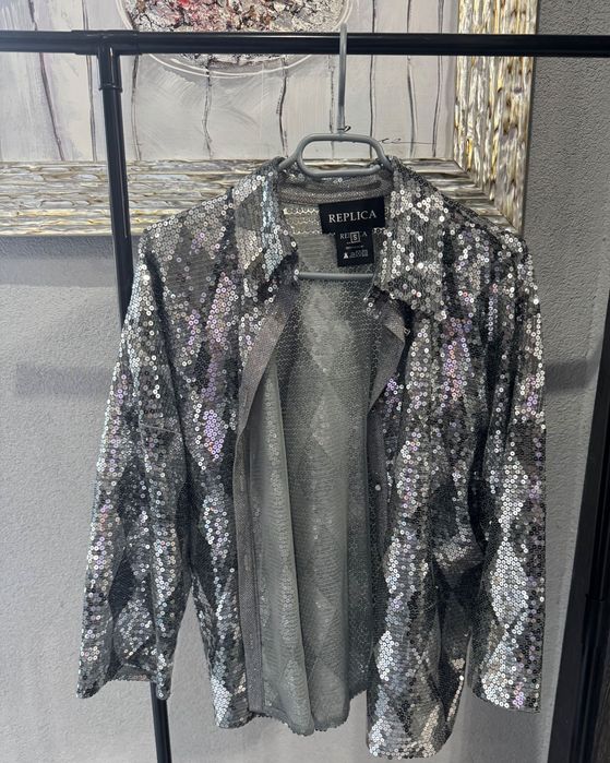 Блестяща риза с пайети Replica-moda