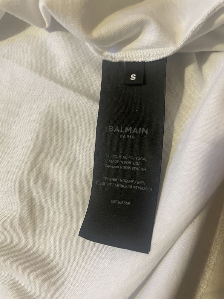 Balmain Oversized White Cotton Tshirt