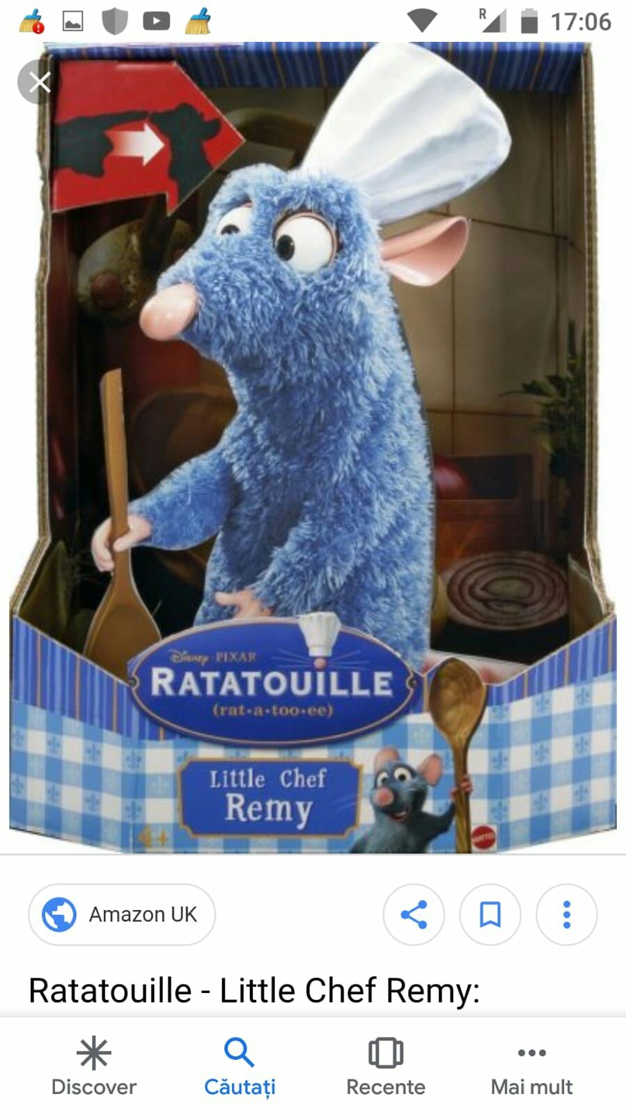 Ratatouille, Chef Remy cu funcții, 30 cm,