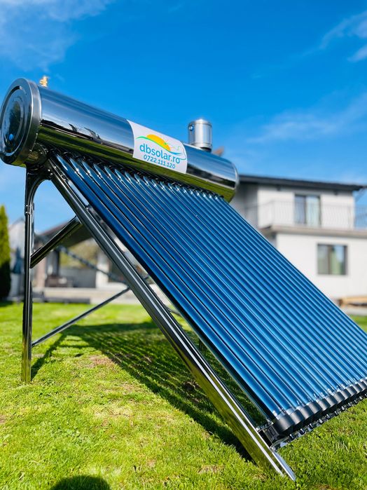 PANOUri Solare PRESURIZATe 200L Apa Calda INOX SOLAR Vidate NOU !