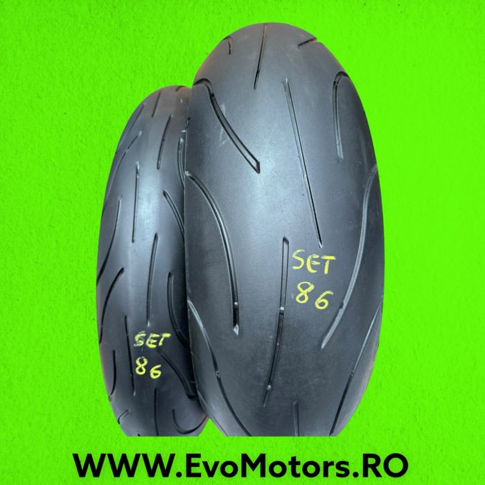Set Anvelopa Moto 120 70 17 si 180 55 17 Michelin Pilot Power Set86