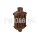 Burlan Radiator Recuperator Caldura Soba Semineu Emailat 120mm