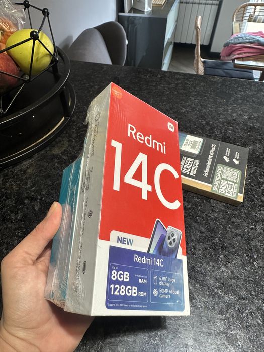 Смартфон Redmi 14 C неразопакован + нови слушалки +протектор за екран
