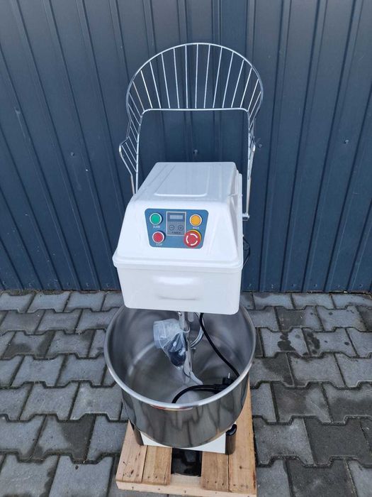 Malaxor aluat cu spirală cap fix, 20 litri, 2 viteze