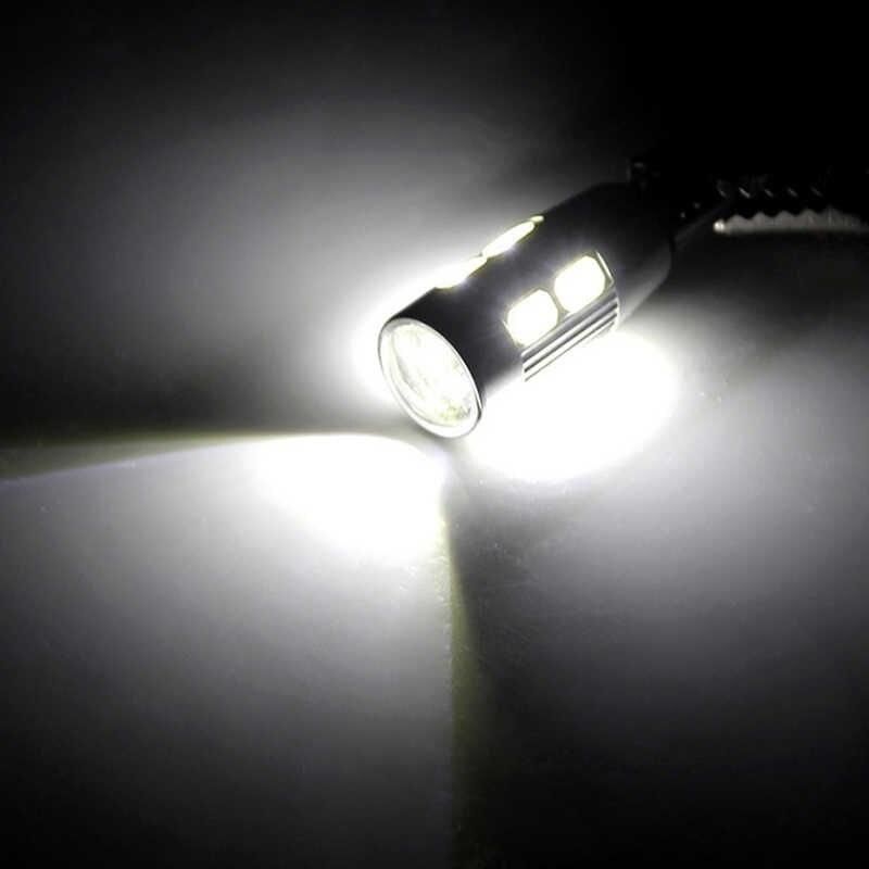 комплект от 2 броя лед крушки за габарит т10 w5w led 10 smd canbus ...