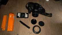 nikon d7100 cu obiectiv nikkor 50mm f1.8 D  impecabila si accesorii