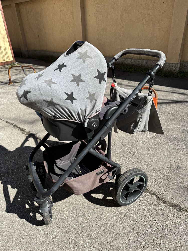 Комбинирана Бебешка количка Moon Nuova в комплект с кошче Maxi Cosi