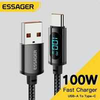 Cablu USB C 100W PD Super VooC Fast Charger Huawei Honor Oppo Realme