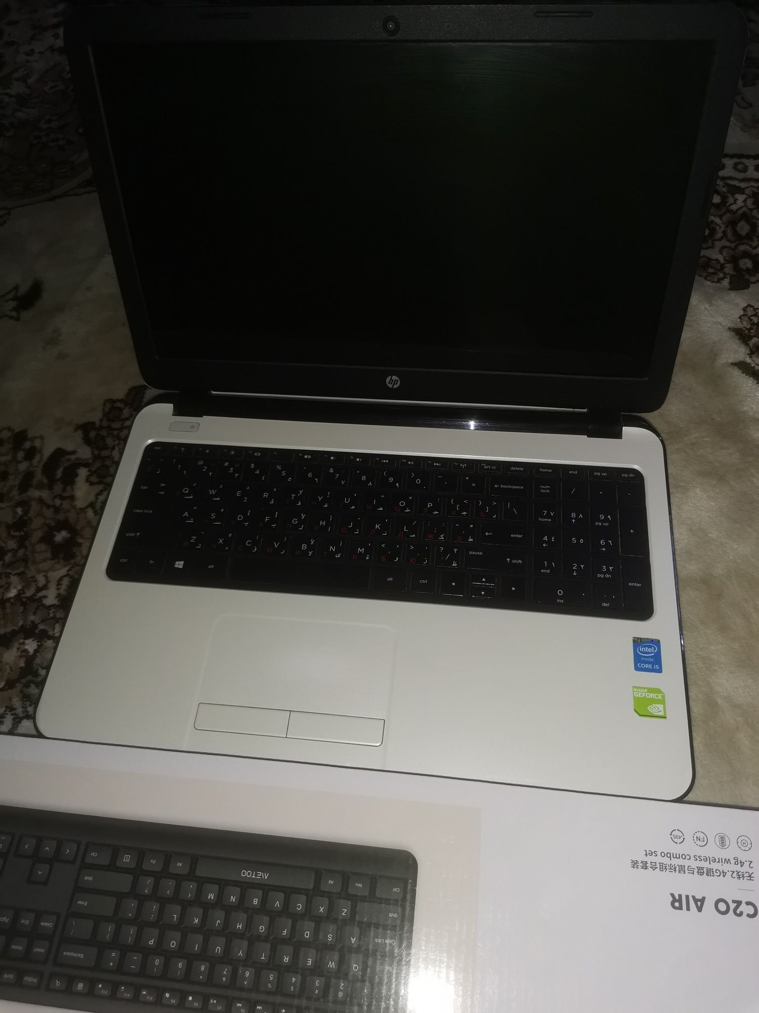 Hp notebook hotira 1terabayt ssd512 core i 5