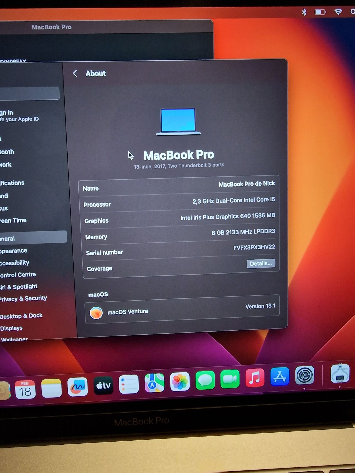MacBook Pro 2017 13" impecabil ca nou!!