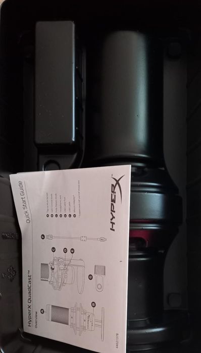 Настолен микрофон HyperX QuadCast, като нов