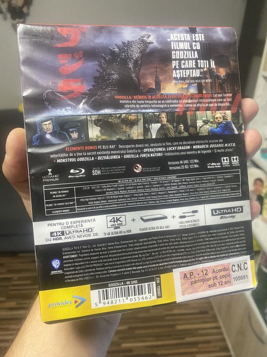 Blu-ray Godzilla 4K+2D steelbook