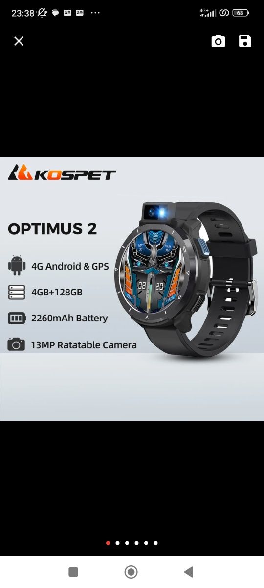 Vând smartwatch Kospet optimus 2