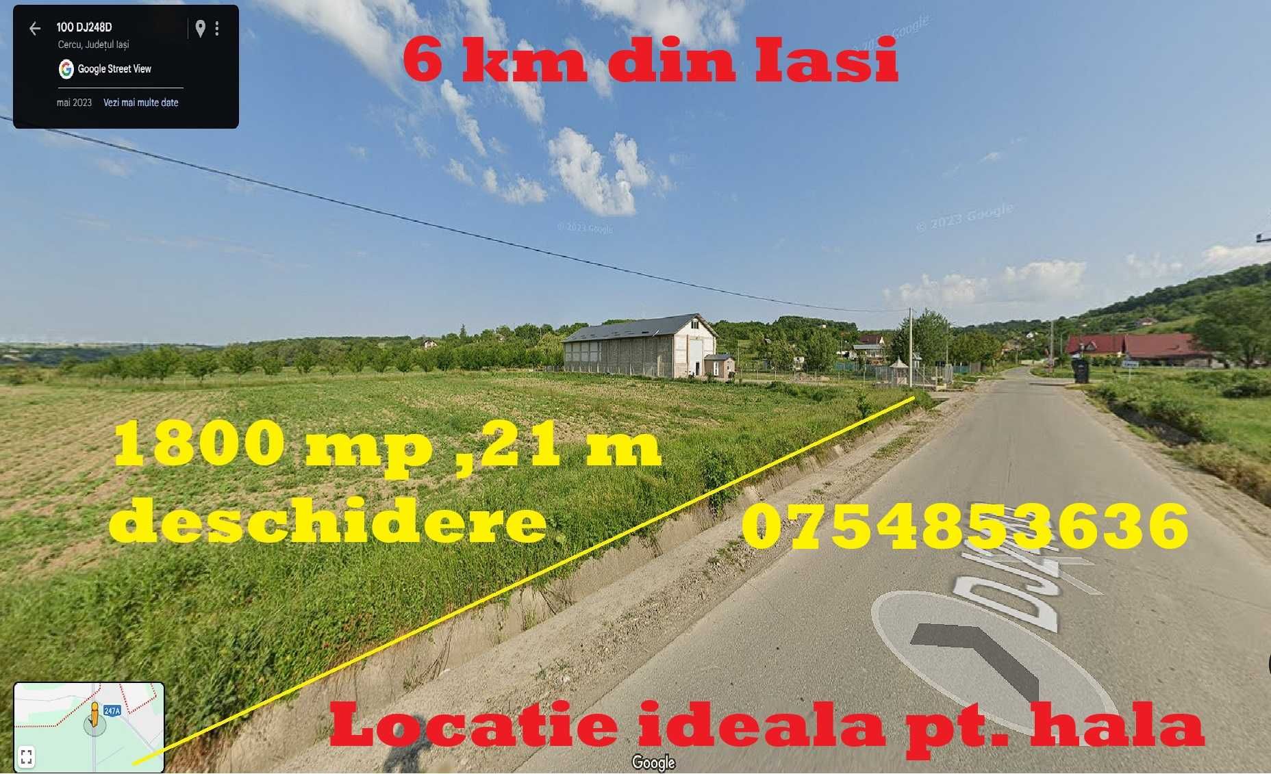 Bucium, 6 km de la Hanul 3 Sarmale, 1800 mp,ideal pentru hala