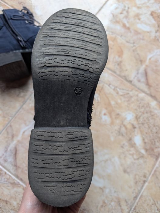 Боти тъмносини 36 за тийнейджърка
