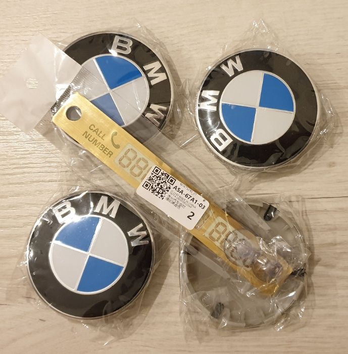 Capacele centrale BMW NOI pt jante aliaj ORIGINALE 68 mm + BONUS