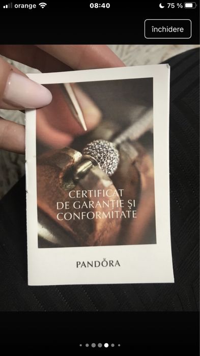 Bratara Pandora gold rose